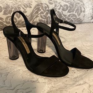 Black strappy heels Zara